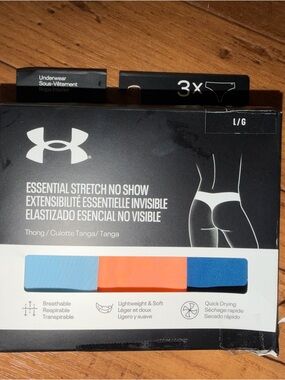 NIB- Under Armour Essential No Show Thongs